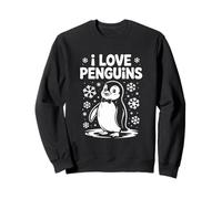 I Love Penguins - Papillon invernale a forma di pinguino Felpa