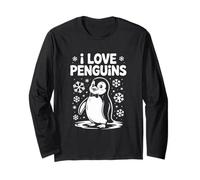 I Love Penguins - Papillon invernale a forma di pinguino Maglia a Manica