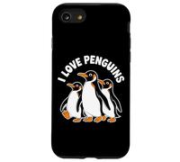 I Love Penguins - Simpatico design con animali Custodia per iPhone SE (2020) / 7 / 8