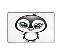 (I Love Penguins) Tappeto stampato per soggiorno, camera da letto e ufficio, 152 x 99 cm, morbido tappeto antiscivolo moderno per interni.