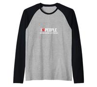 I Love People Under General Anestesia Medico o Medico Maglia con Maniche Raglan