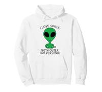 I Love Personal Space Funny Alien Felpa con Cappuccio