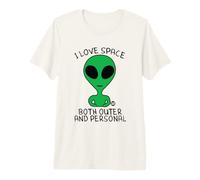 I Love Personal Space Funny Alien Maglietta Premium