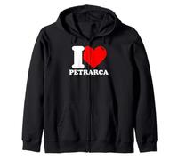 I Love Petrarca Felpa con Cappuccio