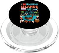 I Love Phi Phi Islands Thailandia Viaggio Souvenir PopSockets PopGrip per MagSafe
