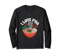 I Love Pho Vietnamita Soup Fans Delight Maglia a Manica