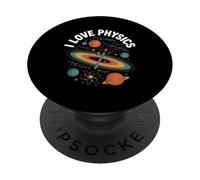 I Love Physics Atom Planets Formula Universo PopSockets PopGrip Adesivo
