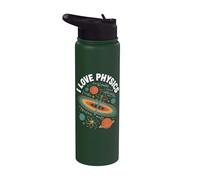 I Love Physics Atom Planets Formula Universo Stainless Steel Insulated Water Bottle