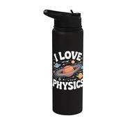 I Love Physics Cosmic Planets Universo Stainless Steel Insulated Water Bottle
