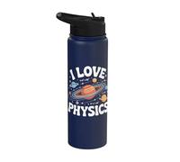 I Love Physics Cosmic Planets Universo Stainless Steel Insulated Water Bottle