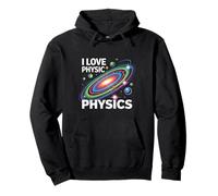 I Love Physics Design atomico a spirale per gli appassionati di scienza e STEM Felpa con Cappuccio