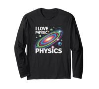 I Love Physics Design atomico a spirale per gli appassionati di scienza e STEM Maglia a Manica