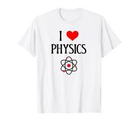 I Love Physics I Heart Physics Divertente Scienziato Fisica Amante Maglietta