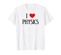 I Love Physics I Heart Physics Divertente Scienziato Fisica Amante Maglietta