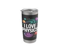 I Love Physics Planets Universo Equazione Bicchiere termico in acciaio inox doppia parete