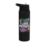 I Love Physics Planets Universo Equazione Stainless Steel Insulated Water Bottle
