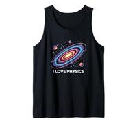 I Love Physics Spirale Atom Design per gli appassionati di scienza Canotta