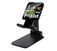 I Love Pickles - Supporto pieghevole per telefono cellulare, regolabile, con stampa, accessorio da viaggio, 16,5 x 8,9 x 6,3 cm