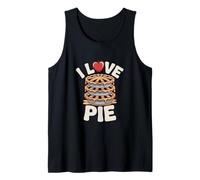 I Love Pie Apple Dessert Stack Divertente Tipografia Canotta