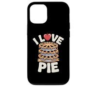 I Love Pie Apple Dessert Stack Divertente Tipografia Custodia per iPhone 12/12 Pro