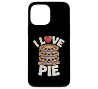 I Love Pie Apple Dessert Stack Divertente Tipografia Custodia per iPhone 13 Pro Max