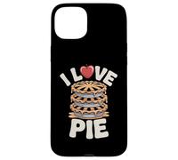 I Love Pie Apple Dessert Stack Divertente Tipografia Custodia per iPhone 15 Plus