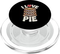 I Love Pie Apple Dessert Stack Divertente Tipografia PopSockets PopGrip per MagSafe