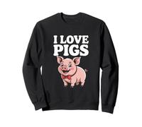 I Love Pigs - Adorabile maialino con papillon Felpa