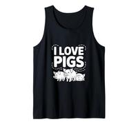 I Love Pigs Carino Piggy Farm Animals Canotta
