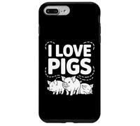 I Love Pigs Carino Piggy Farm Animals Custodia per iPhone 7 Plus/8 Plus