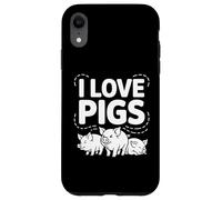 I Love Pigs Carino Piggy Farm Animals Custodia per iPhone XR