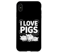 I Love Pigs Carino Piggy Farm Animals Custodia per iPhone XS Max