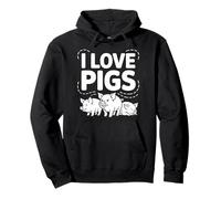 I Love Pigs Carino Piggy Farm Animals Felpa con Cappuccio