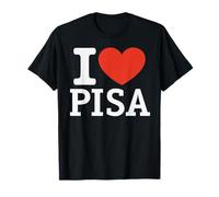 I Love Pisa City Heart Graphic Souvenir Viaggio Maglietta