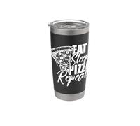 I Love Pizza, Cool Pizza Illustration Novelty Graphic Design Bicchiere termico in acciaio inox doppia parete