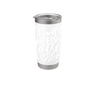 I Love Pizza, Cool Pizza Illustration Novelty Graphic Design Bicchiere termico in acciaio inox doppia parete