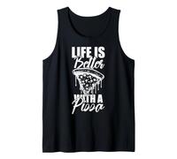 I Love Pizza, Cool Pizza Illustration Novelty Graphic Design Canotta