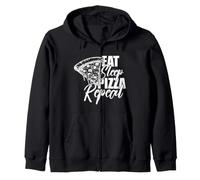 I Love Pizza, Cool Pizza Illustration Novelty Graphic Design Felpa con Cappuccio