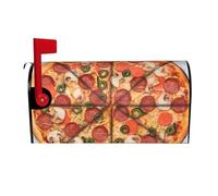 I Love Pizza - Coperture magnetiche per cassette postali di dimensioni standard, 64,8 x 53,3 cm, copertura per cassetta delle lettere primaverile ed estate, decorazione per casa, giardino, cortile