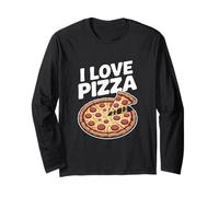 I Love Pizza Delicious Peperoni Fetta Maglia a Manica