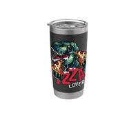 I Love Pizza, Enjoy Dinosaur Eats Pizza, Cool Pizza Lovers Bicchiere termico in acciaio inox doppia parete