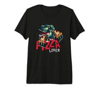 I Love Pizza, Enjoy Dinosaur Eats Pizza, Cool Pizza Lovers Maglietta Premium