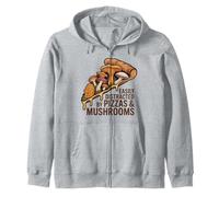 I Love Pizza Fetta di Pizza Costume Funghi Mens Pizza Felpa con Cappuccio