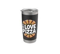 I Love Pizza Fun Slice Appassionato Bicchiere termico in acciaio inox doppia parete