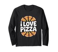 I Love Pizza Fun Slice Appassionato Maglia a Manica