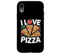 I Love Pizza Pomodoro Slices Fun Design Custodia per iPhone XR