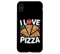 I Love Pizza Pomodoro Slices Fun Design Custodia per iPhone XS Max