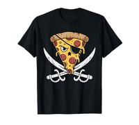 I Love Pizza Slice of Pizza Costume Pirata Mens Pizza Maglietta