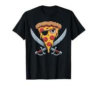 I Love Pizza Slice of Pizza Costume Pirata Mens Pizza Maglietta