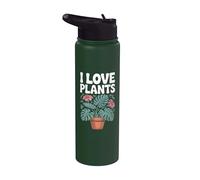 I Love Plants Bella Estetica Botanica Stainless Steel Insulated Water Bottle